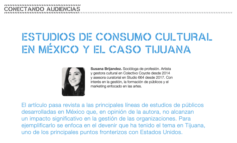 Estudios de consumo cultural en México y el caso Tijuana