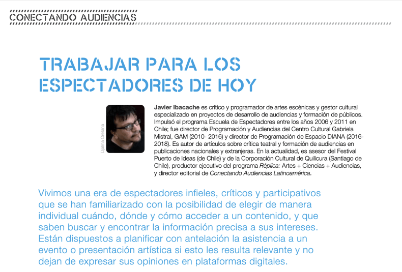 Trabajar para los espectadores hoy