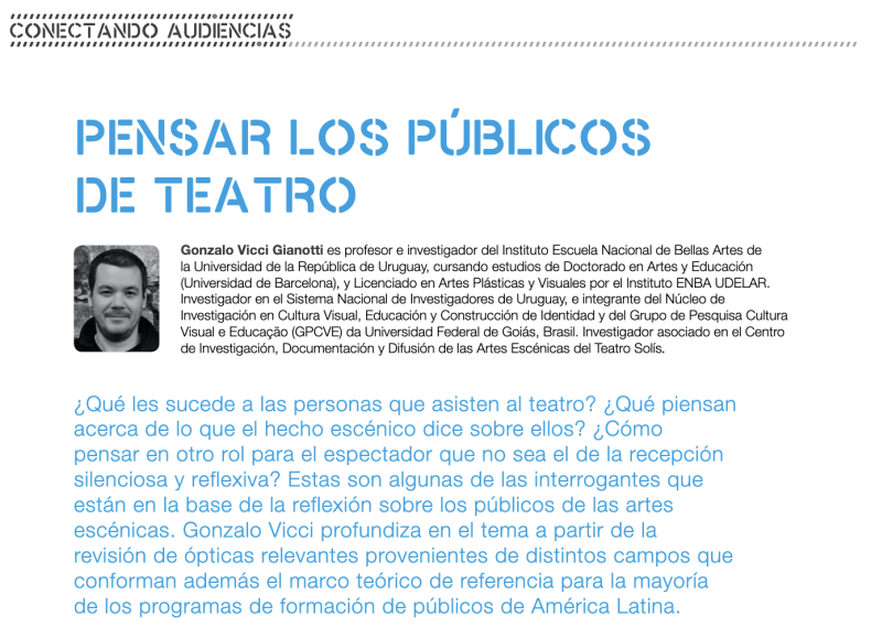 Pensar los públicos de teatro