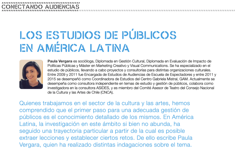 Los estudios de públicos en América Latina