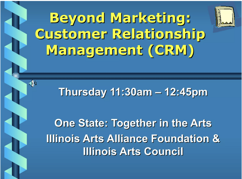 Beyond Marketing: CRM